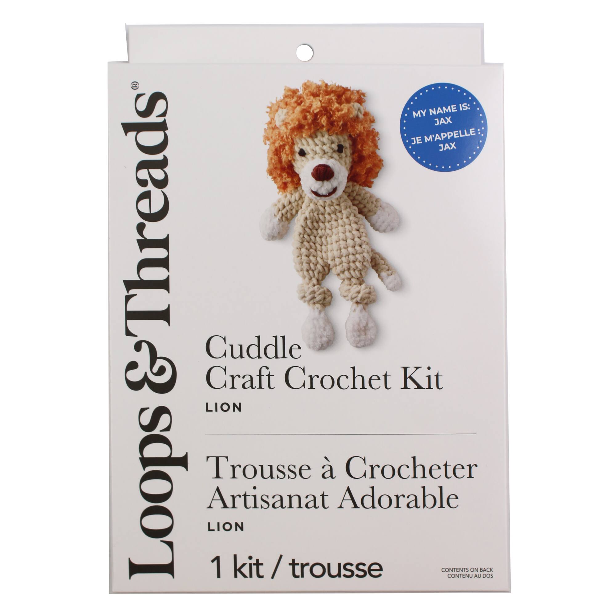 Lion Intermediate Cuddle Craft Crochet Kit by Loops & Threads®